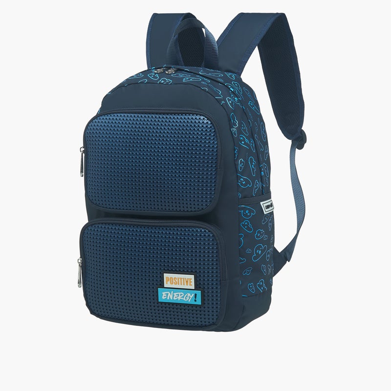 light_and_nine Backpack-With Jibbitz-3 Cmprt With Zipper Closure- (Eva) Blue \ 44X31X14 - Image 4